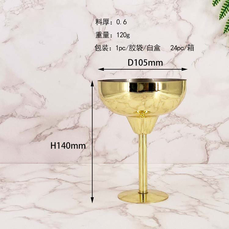 Acero inoxidable copa de vino bar KTV paso Martell Copa champán cóctel taza creativa bebida fría