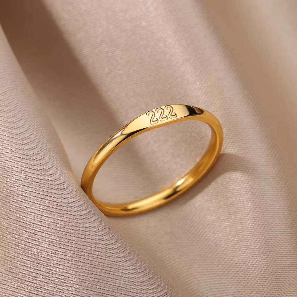 5g Weight 0.03µm-0.05µm Gold Plating Thickness PVD Coated Gold Plating Process Real Gold Plated Plating Material Rings Classification 18K Gold Plating Color 10, 7, 9 Ring Size 1 Piece Quantity Daily Occasion 304 Stainless Steel Material Number Pattern All Seasons Season Unisex Gender Simple Style Style Waterproof Non Tarnish, Plating Craft PVD Coated Real Gold Plated 18K Gold Number 304 Stainless Steel Simple Style Waterproof Non Tarnish Rings 5