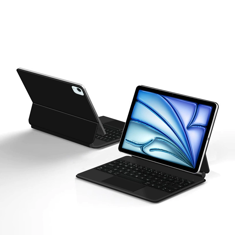 Клавиатурный кожаный чехол для iPad 11 (2025 / Air / Pro), подвесной магнитный, многоцветный
