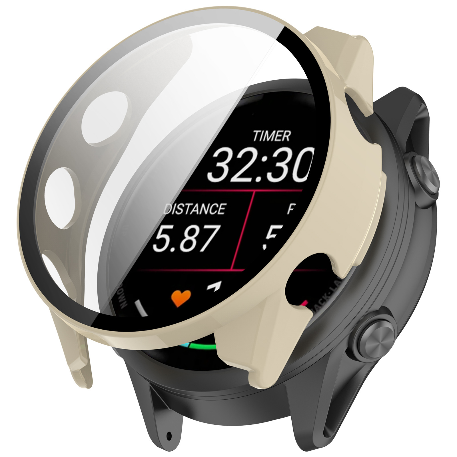Suitable for Garmin Forerunner970 protective case tempered film integrated case FR970 skeletonized armor watch case undefined