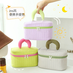 ins風高顏值化妝包 大容量高級感防水洗漱包便攜式旅行收納包批發