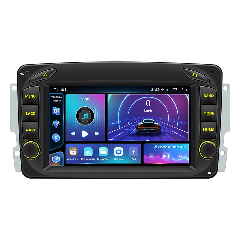 Aplicable a 7 pulgadas Mercedes-Benz W209 coche Android navegación inalámbrica Carplay coche pantalla grande controlador central todo en uno