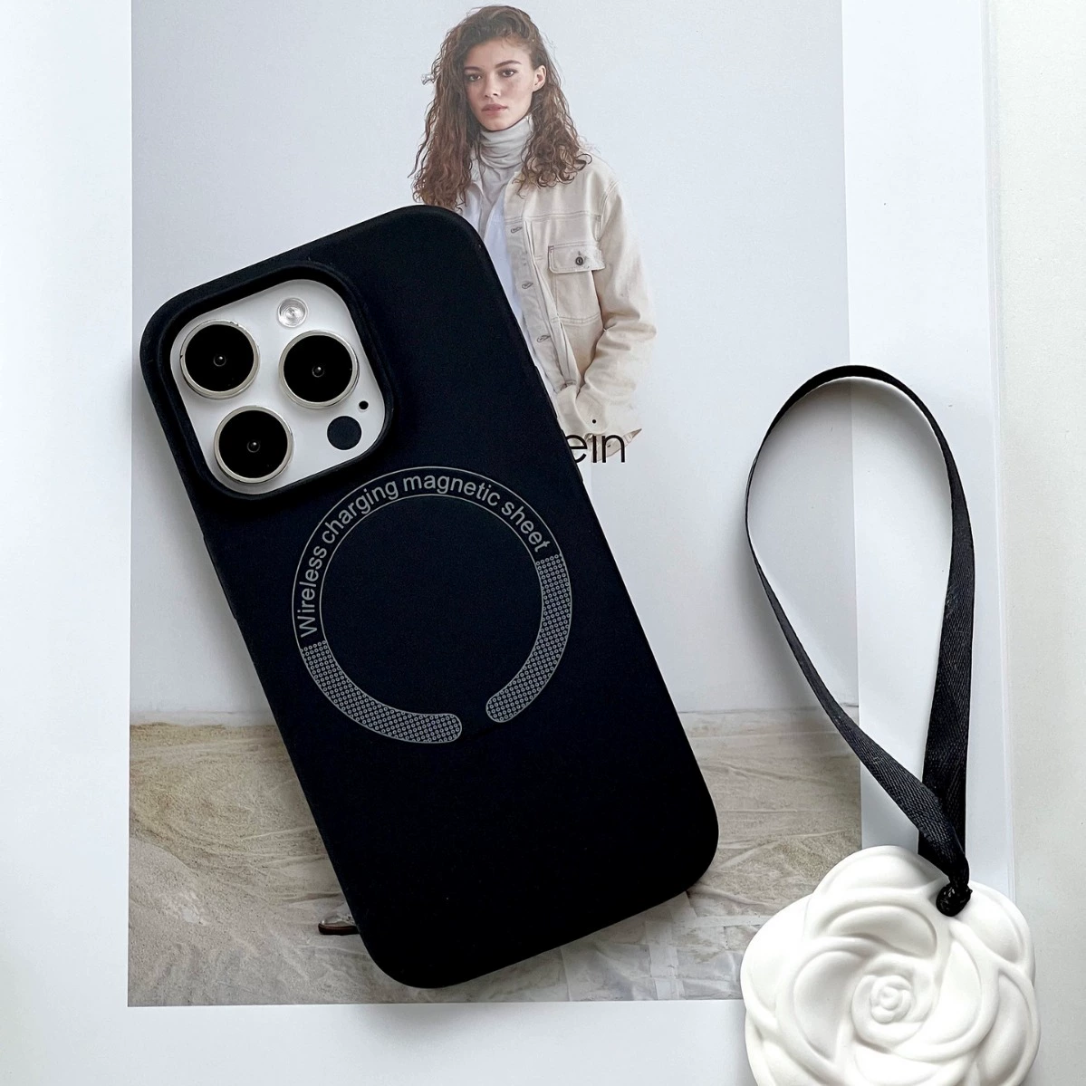 Apple, чехол для телефона, силиконовый iPhone 15, защитный чехол, простой и элегантный дизайн, iphone, 16 промакс