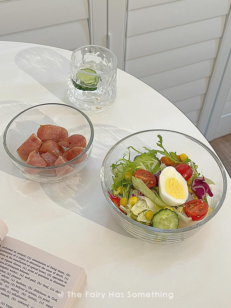 Simple INS wind transparent glass bowl resistance high -temperature…
