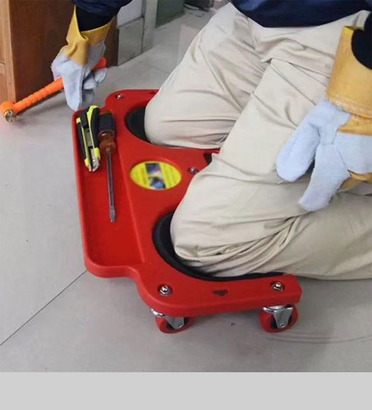 Car repair kneeling board floor tile pad knee pad universal wheel site tool universal wheel kneeling pad kneeling board