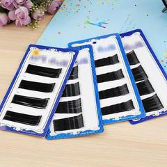 Black One-Sided Hair Clip with Painted Edge, Fringe Hair Pin, Invisible Headband Wave Roll Hair Fixing U-Shaped Clip 10 Pcs