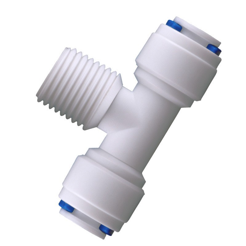 Purificador de agua al por mayor conector de tres puntos dientes a su vez 3-punto tubo tee 6066 Plus anillo de sello de 3-punto tee conector de enchufe rápido