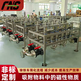 佛诺斯永磁除铁器 移动式除磁小车12000GS稀浆流体永磁除铁器定制