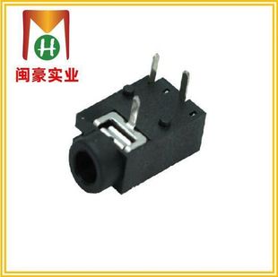 PJ-319 audio socket headset plug-in audio plug-in small head audio input interface dual channel