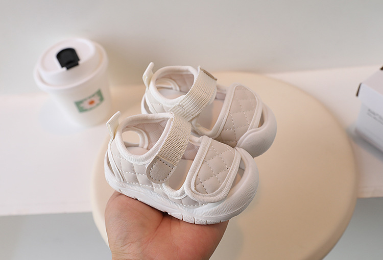Xiaoxiangfeng Girl Baotou Sandali Walking Baby Suola Morbida Scarpe da Spiaggia per Ragazzi 1-3 Anni_voghion.com