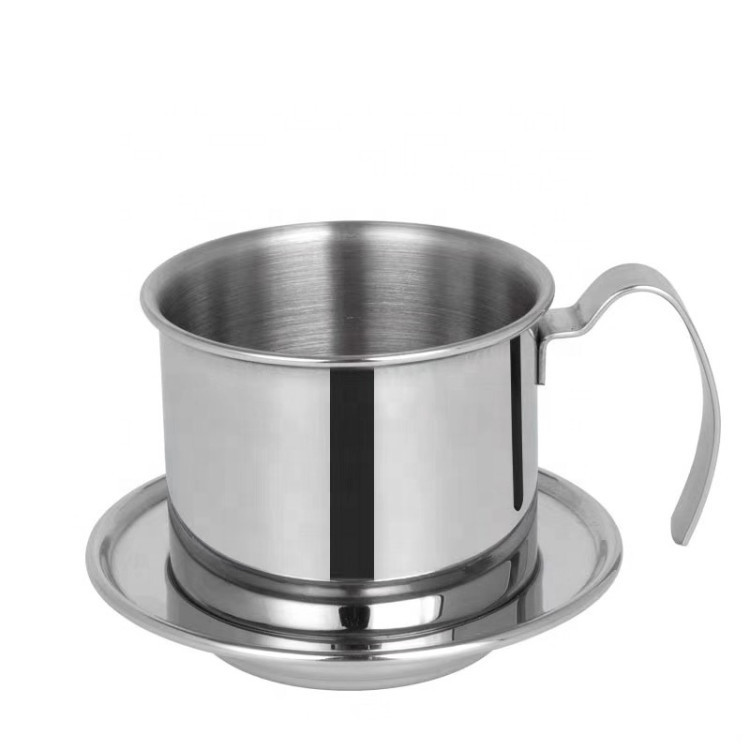 Brewing drip pot Vietnam coffee pot household stainless steel coffee appliance stainless steel coffee filter can be printed LOGO