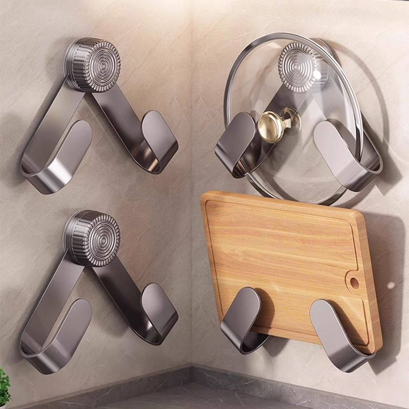 Tapa de ventosa, estante, colgante de pared, sin perforación, nuevo estante multifuncional de cocina, colocador de tablas de cortar, estante para tablas de cortar para el hogar