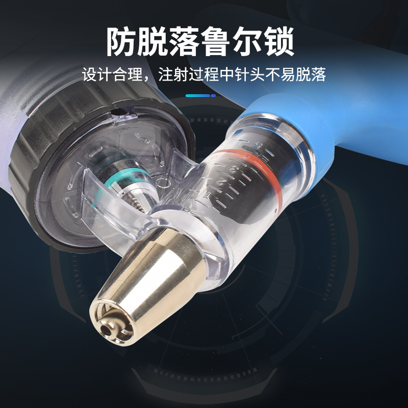 dispositivo de inyección continua de vacunas veterinarias para pollo, cerdo, ganado y oveja, jeringa de inyección automática para pistolas de vacunación