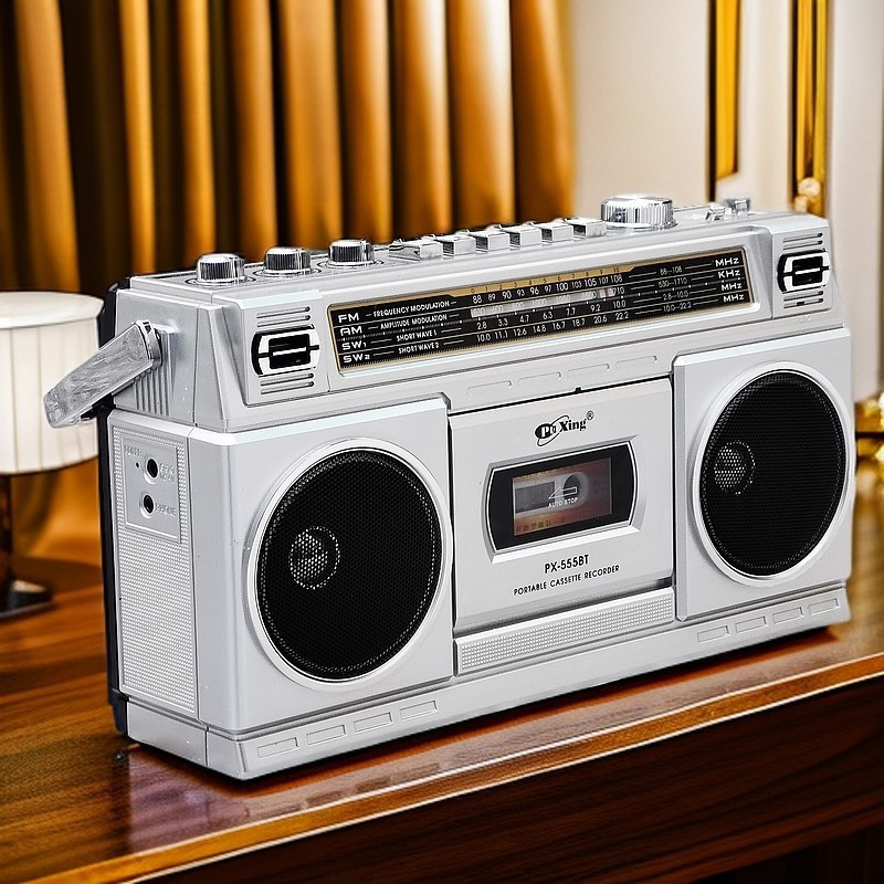 レトロテープレコーダーカセットレコーダーラジオ Bluetooth カードスピーカー電圧 110-220V|undefined
