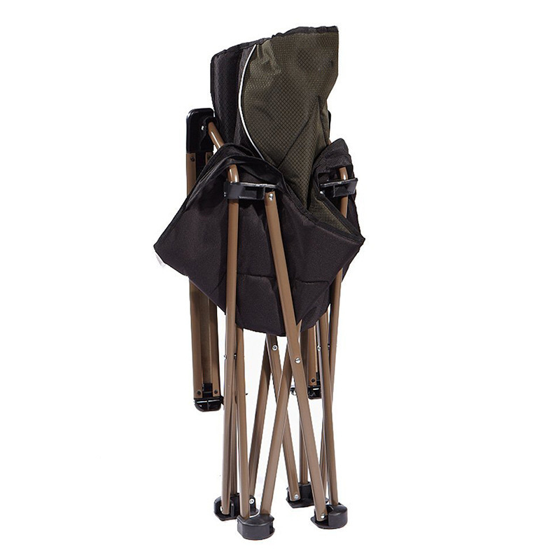 Silla plegable al aire libre nuevo metal reclinable doble capa de alta densidad tela Oxford estilo personalizable por mayor
