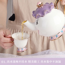 马克杯茶壶单壶欧式美女与野兽茶煲太太阿奇陶瓷茶具大容量咖啡壶