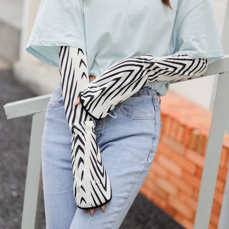 glove summer drive a car Large Easy ventilation Borneol Sleeves Arm guard Riding