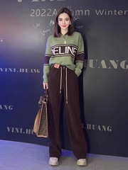 欧货运动套装女秋冬新款时尚洋气减龄复古毛衣阔腿裤两件套潮