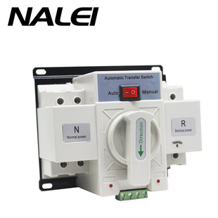 230V micro-break type mini dual power automatic transfer switch NLQ1-63/2p 63A White English ATS