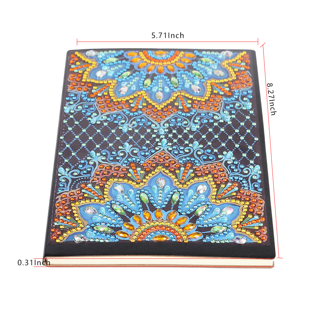 Pegatinas personalizadas para cuadernos con pintura de diamantes DIY, pinturas decorativas de diamantes hechas a mano, cuadernos con pintura de diamantes, pintura de diamantes completa.