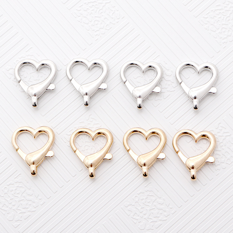 diy jewelry accessories love lobster clasp metal key chain peach heart bag buckle heart-shaped alloy handmade materials