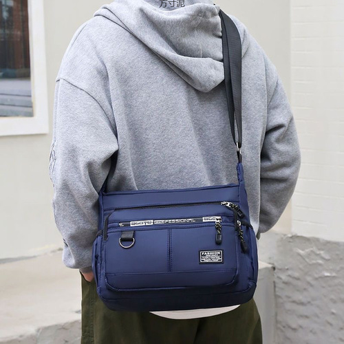 Unisex Nylon Oxford Canvas Casual Travel Large Capacity Crossbody Bag Student Bag Trendy Foreign Trade Wholesale