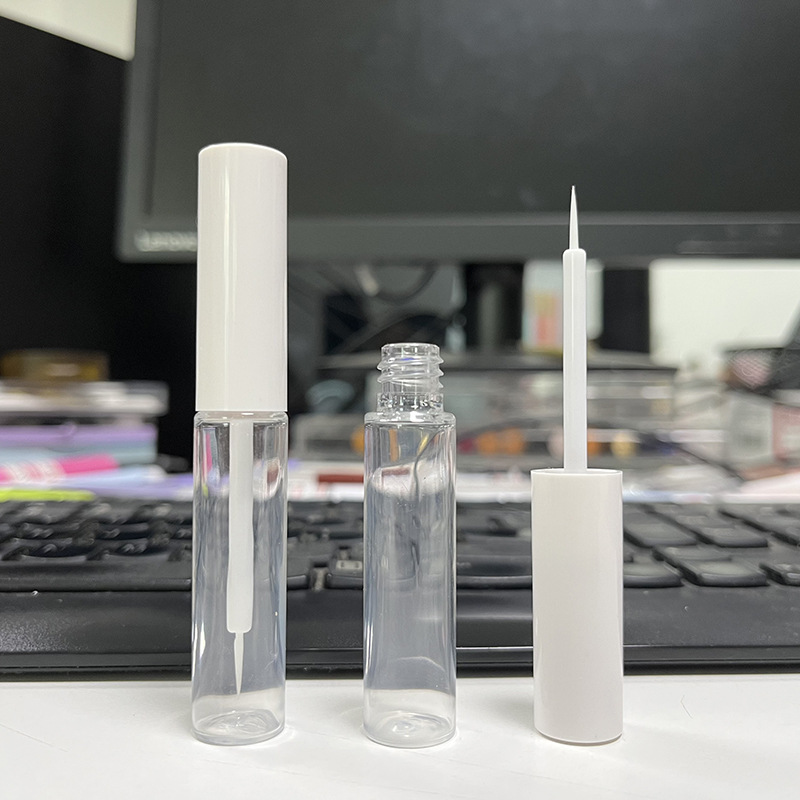 5ml假睫毛胶水瓶透明注拉吹瓶分段睫毛密封液白色双眼皮胶水管