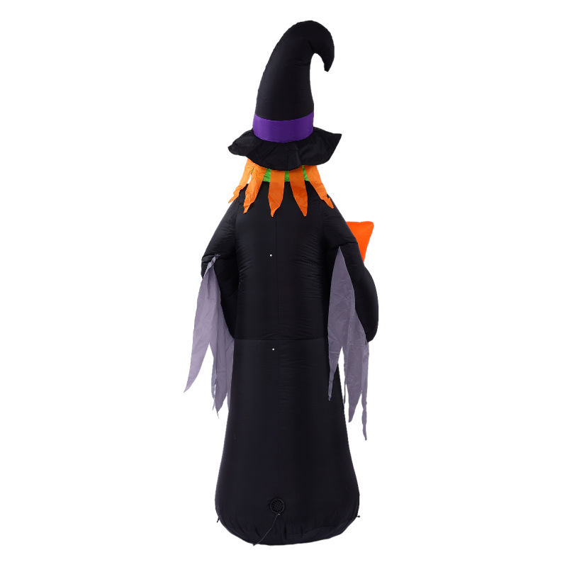 2022 spot transfronterizo Halloween fantasma bruja fantasma iluminación infláble decoración de modelo de aire