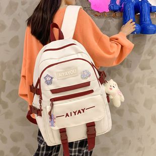 New Style Schoolbag Female High School Students Junior High School Students College Students Japanese Computer Backpack Male Large Capacity Backpack Female Summer