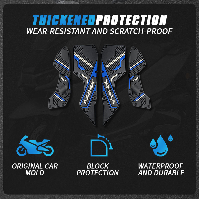 Suitable for YAMAHA NMAX155 footrest rubber, motorcycle modification accessories, non-slip foot pads