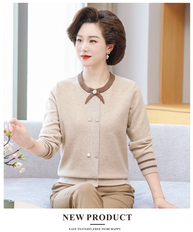 E5963 920K ÁO LEN NỮ TAIRYA ÁO LEN MÙA XUÂN THU ĐÔNG TRUNG NIÊN THỜI TRANG NỮ G03 SẢN PHẨM MỚI