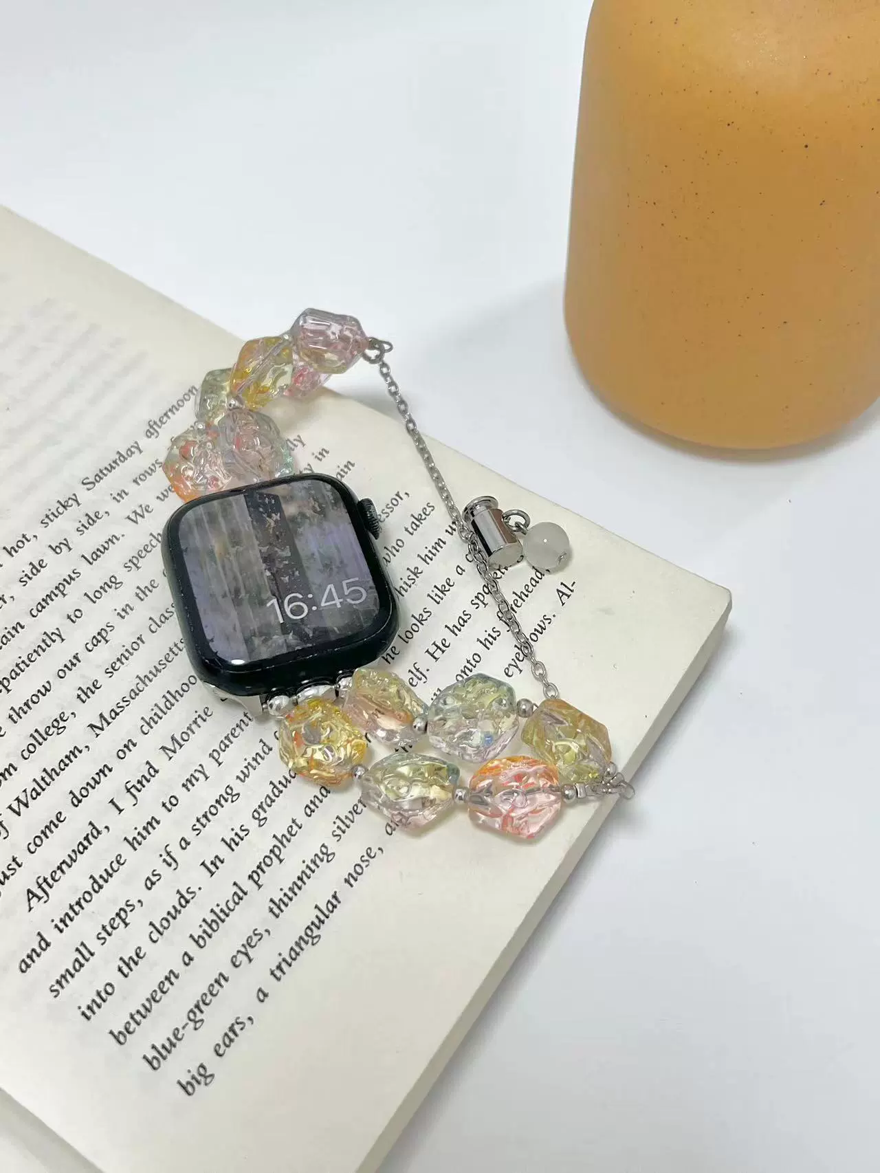 Кристальный ремешок-молния, подходит для Apple Watch, ремешок iWatch9/S8/SE/5/6