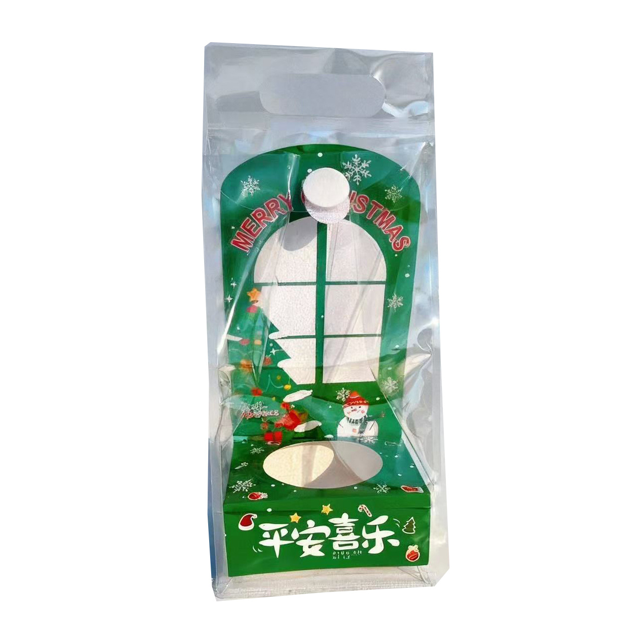Embalaje a mano bolsas de regalo de manzana de Navidad, bolsas de manzana de paz, Santa Claus, alce, caja de regalo de manzana