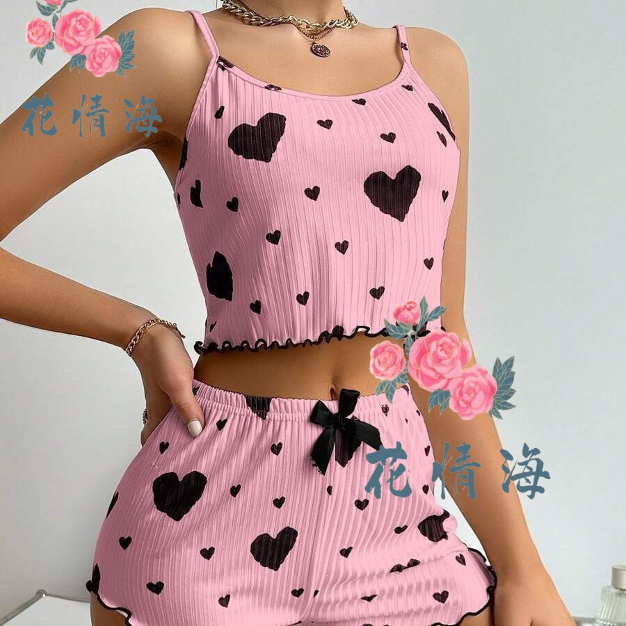A703 black love pink coat