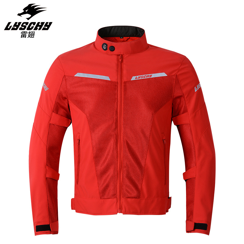 Motorcycle Riding Suit Men's Spring and Summer Mesh Breathable Jacket Rally Suit Anti-fall Rider Bike Suit Four Seasons Equipment