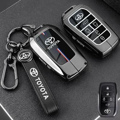 Toyota Sienna key case, Wilfa, Static Rod/Key Bag - smart-5-key-gunmetal-black-rope-buckle