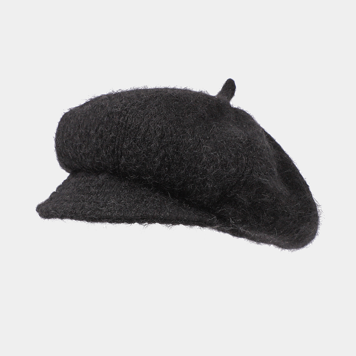 Ins nuevo sombrero de ocho ángulos de color sólido para mujeres nicho japonés diseño retro versátil sombrero de lengua corta sombrero pintor