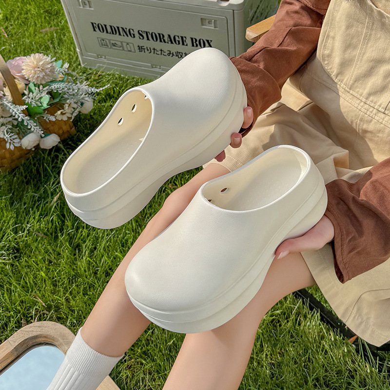 女性用シェフシューズ、防水、耐油、耐摩耗性、つま先が高くなるスリッパ、EVAキッチン滑り止めカップルサンダル|undefined