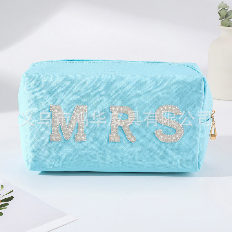 Amazon nuevo portátil carta perla bolsa de cosméticos gran marca de moda de alta apariencia de maquillaje bolsa de almacenamiento al por mayor