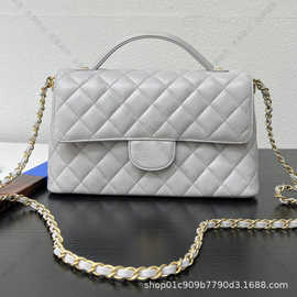 2025新款Kelly口盖包通勤包大号手提包菱格链条包时尚斜挎单肩包