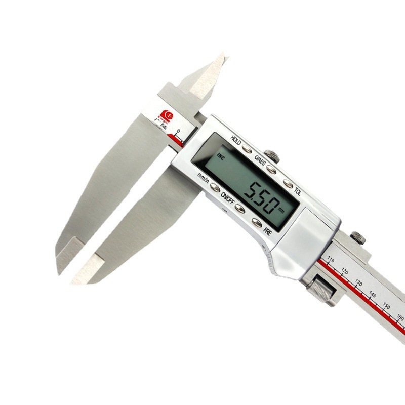 桂林广陆量具 双刀爪数显卡尺0-500 111-404不锈钢电子游标卡现货