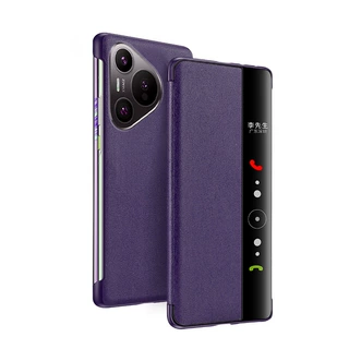 定制华为pura70手机壳70pro保护套适用70ultra免翻盖接听智能皮套