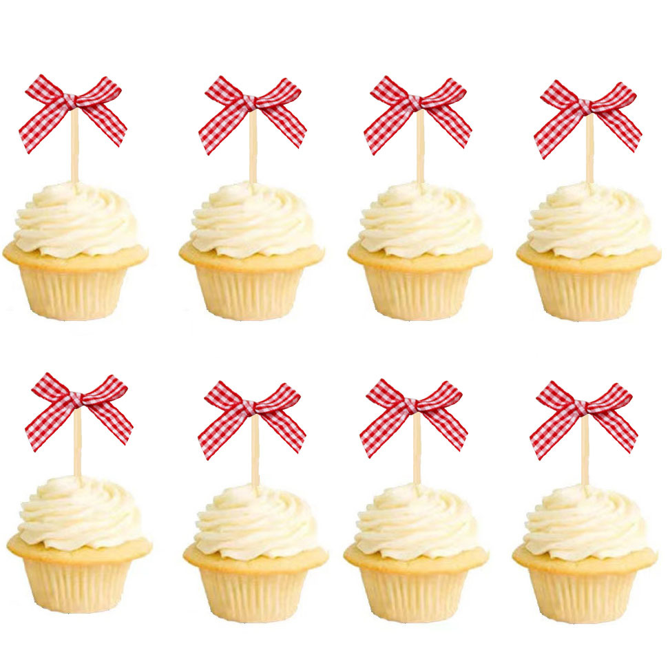 Plaid arco insert pastel insert insert postre horneado etiqueta decorativa tela fiesta postre insert Navidad