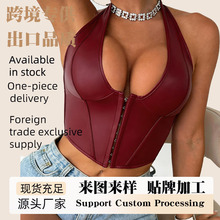Leather Boned Corset PU Ƥ�~�������������Ը����ñ������Q����