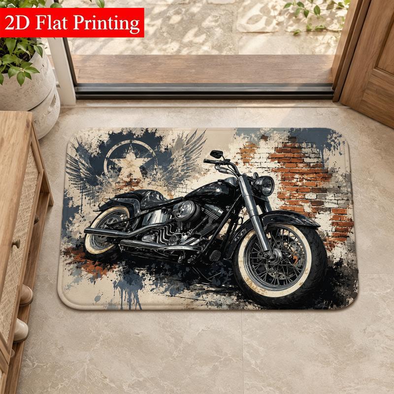 TEMU American retro distressed style diatomite floor mat, dirt-resistant entrance mat, bathroom absorbent foot mat, available for drop shipping