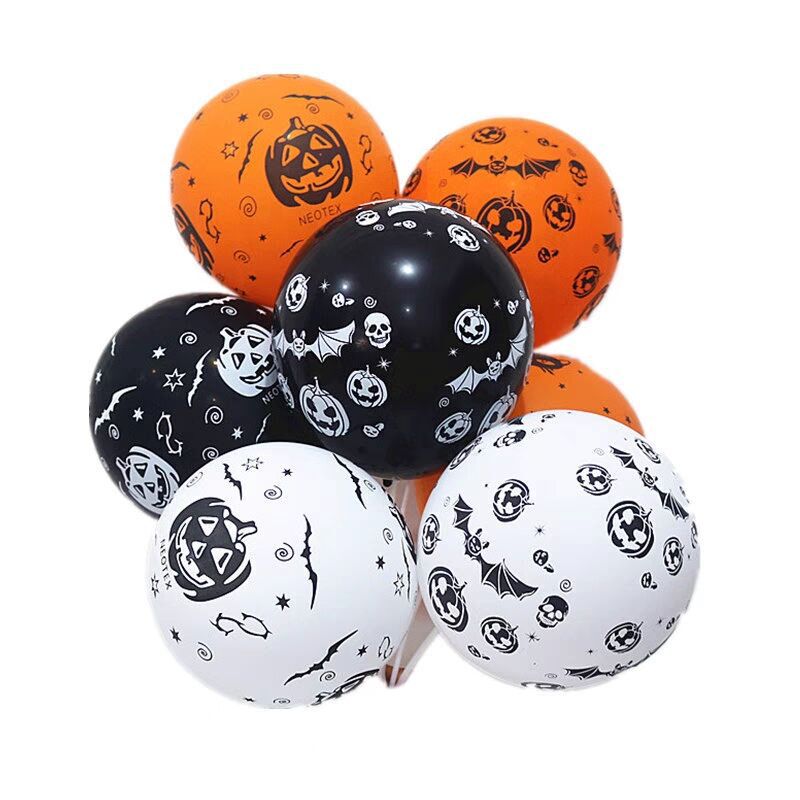 ハロウィーン風船装飾セット印刷パーティー用品コウモリハロウィーン道具鬼節ラテックスカボチャ風船|undefined