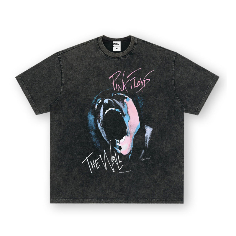 NIRVANA ロックアメリカン 3D デジタルプリントレトロ半袖 T シャツクロスボーダープリントアメリカンファッションヴィンテージ模造綿|undefined