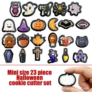 23-Piece Halloween Series Cookie Mold Mini DIY Baking Tool Cookie Chocolate Cutting Mold