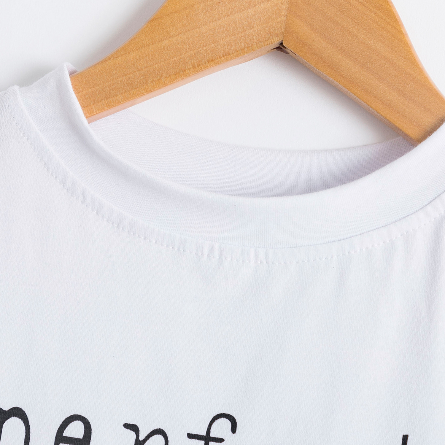 Süß Brief Baumwollmischung T-shirts & Blusen display picture 2