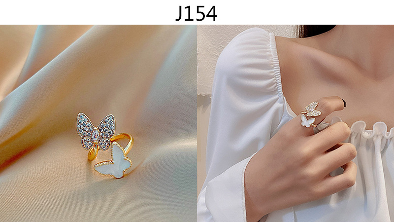 Fashion Solid Color Copper Inlay Artificial Diamond Rings 1 Piece